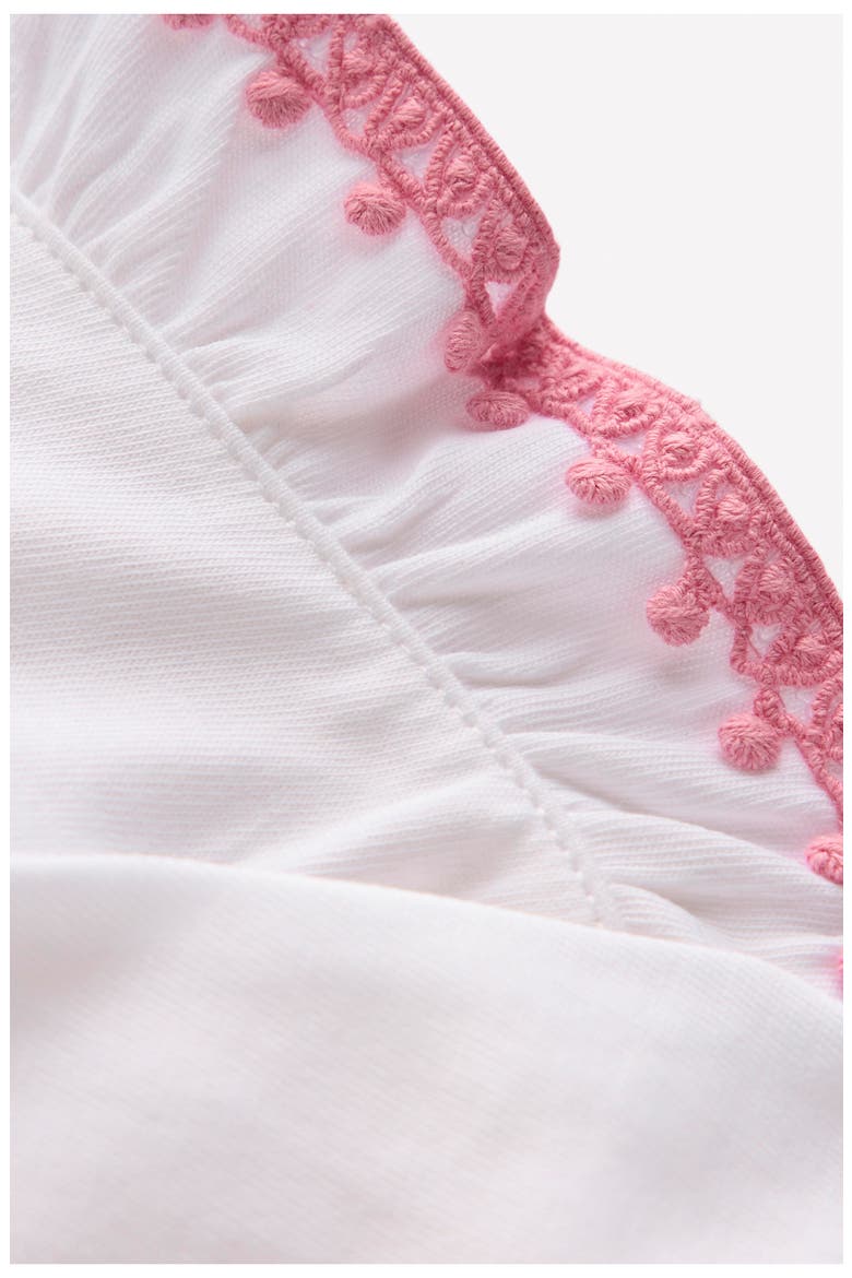 Kids' Flutter Sleeve Top, Alternate, color, IVORY
