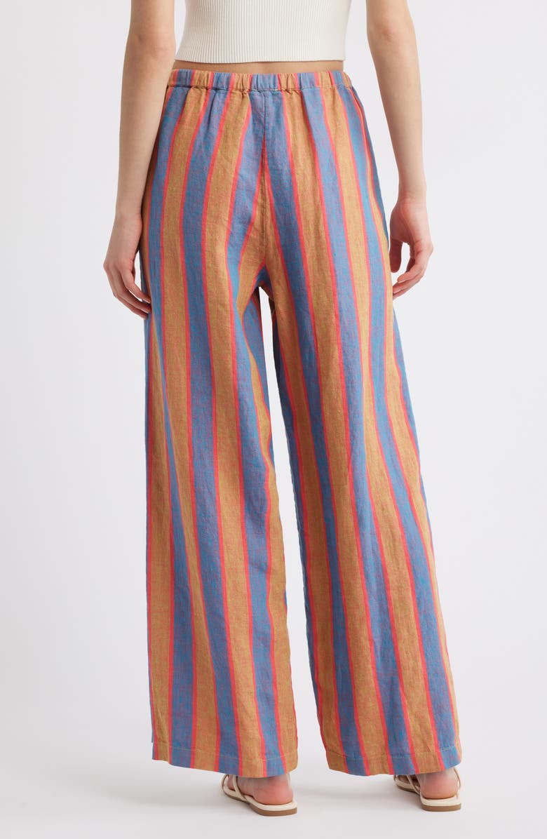 Rails Emmie Stripe Linen Drawstring Pants, Alternate, color, Rio Stripe