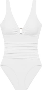 Lauren Ralph Lauren Ring Underwire One-Piece Swimsuit