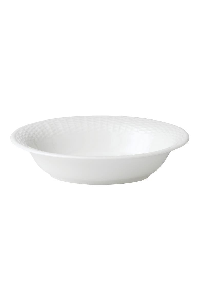Nantucket Basket Bone China Serving Bowl, Main, color, WHITE