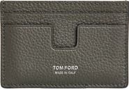 TOM FORD T-Line Soft Grain Leather Card Holder with Money Clip