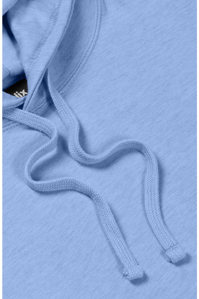 Womens Lil Heart Midweight Hooded Sweatshirt, Alternate, color, Blue