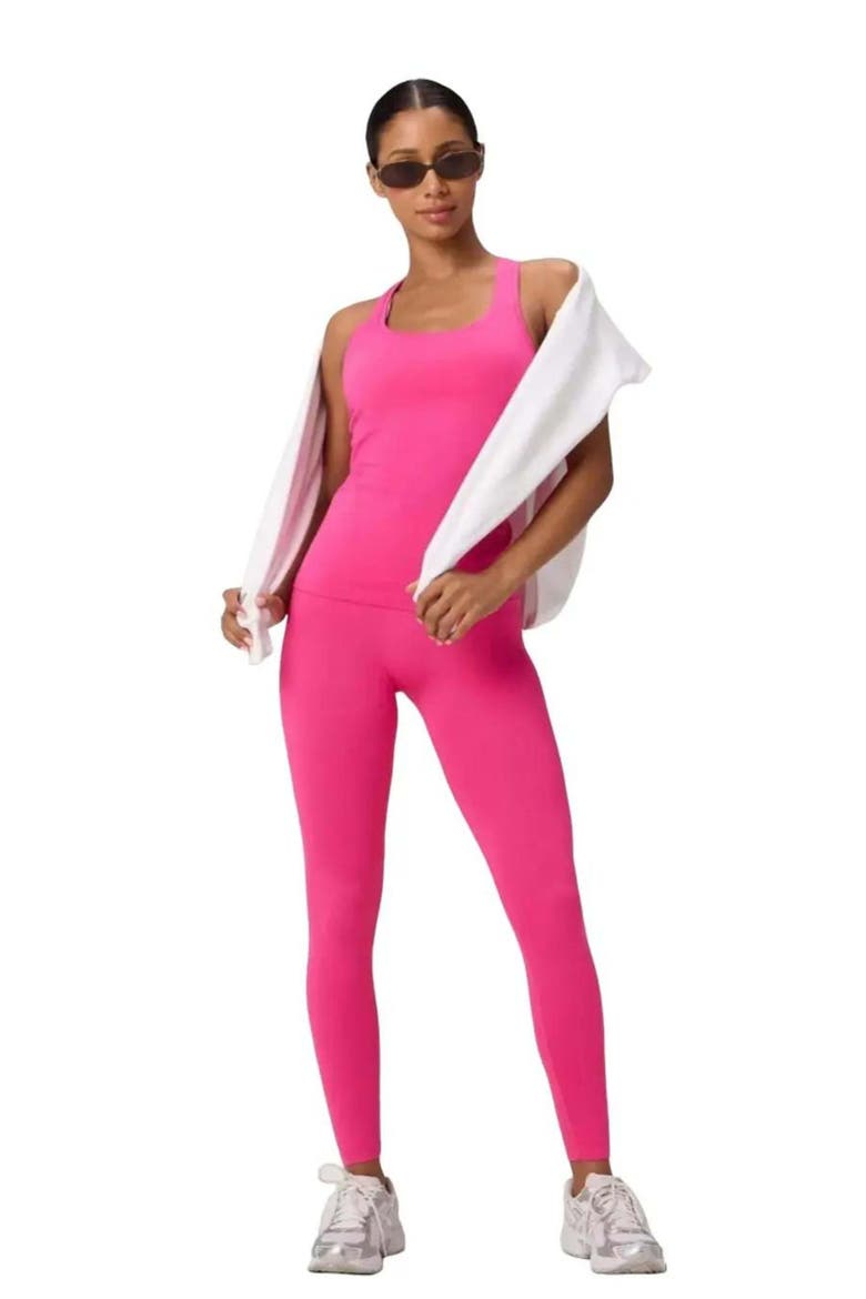 Feather Tech+ Racerback Tank, Alternate, color, Pink Crush