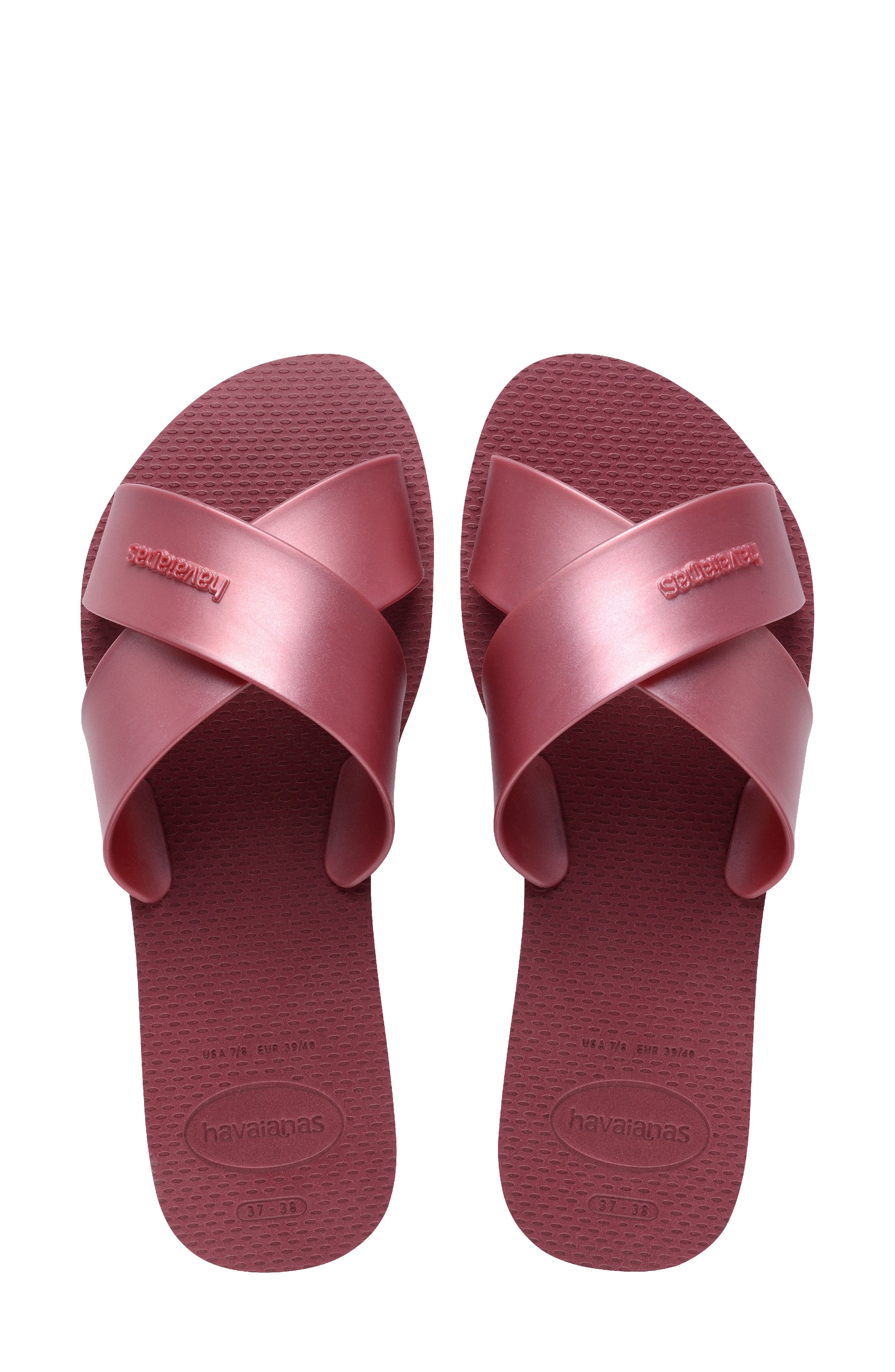 Havaianas Aqua Slide Sandal, Alternate, color, Amaranth