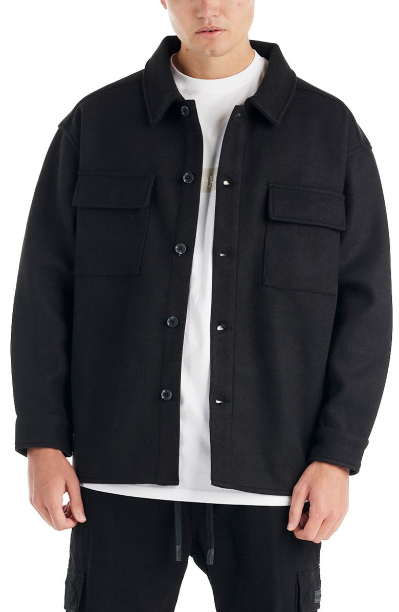 NANA JUDY Durant Shacket, Alternate, color, Black