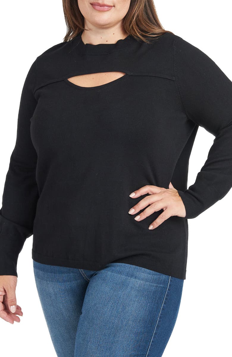 Daniel Rainn Front Cutout Sweater, Main, color, 