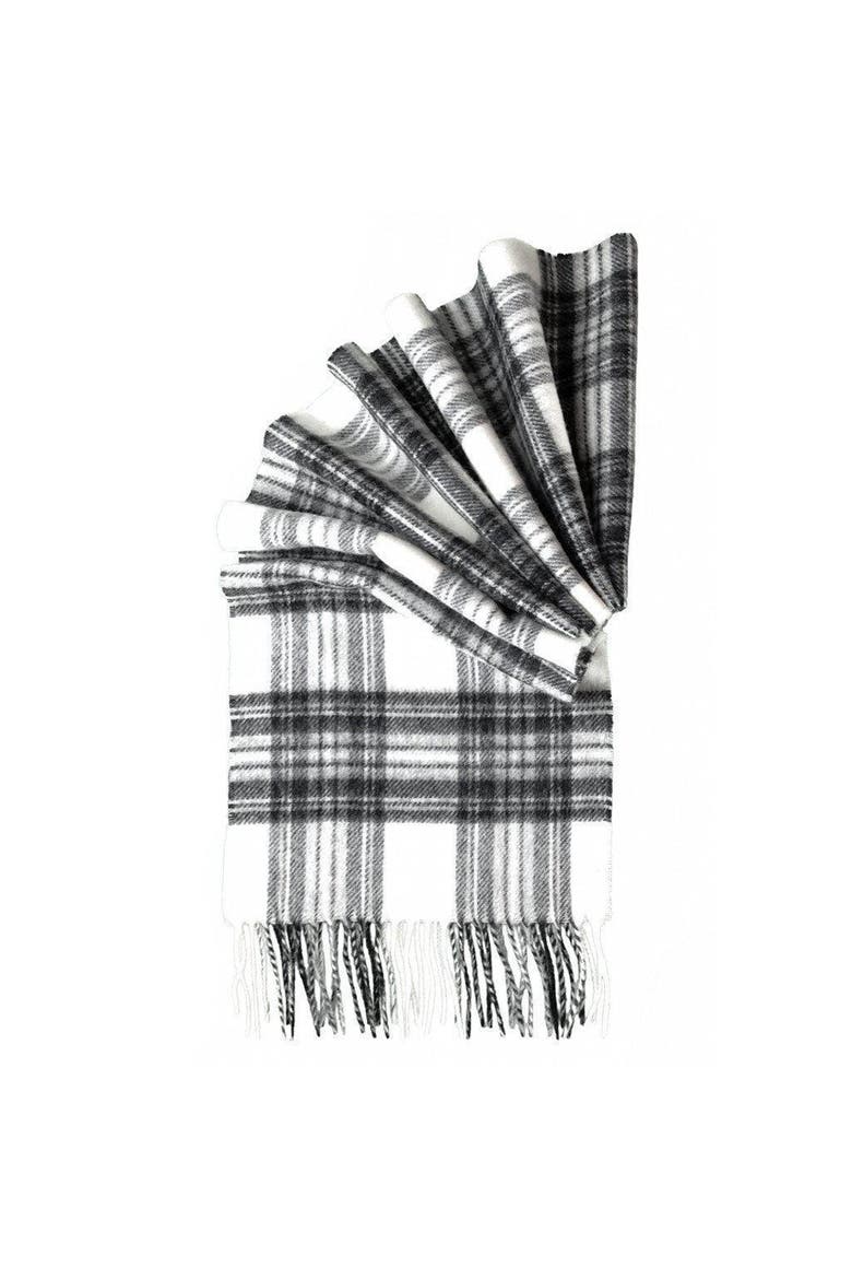 Merino Lambswool Tartan Scarf, Main, color, Dress Grey Stewart