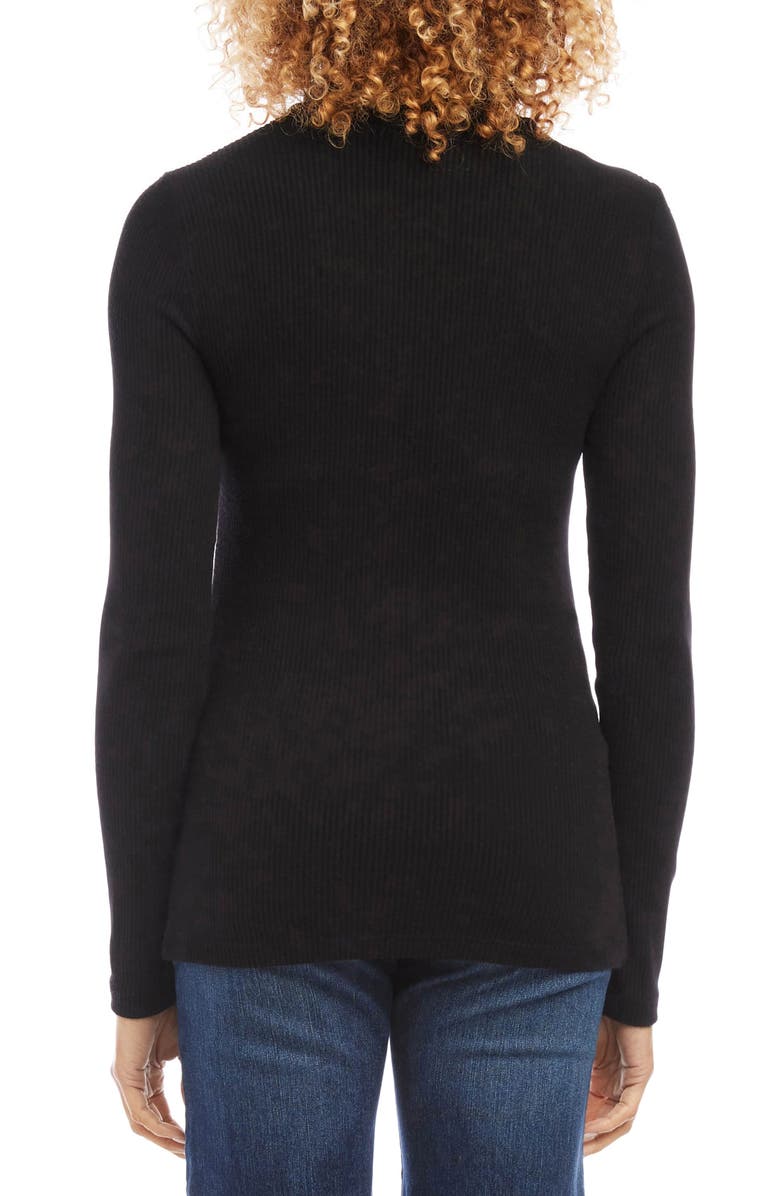 Karen Kane Turtleneck Rib Top, Alternate, color,