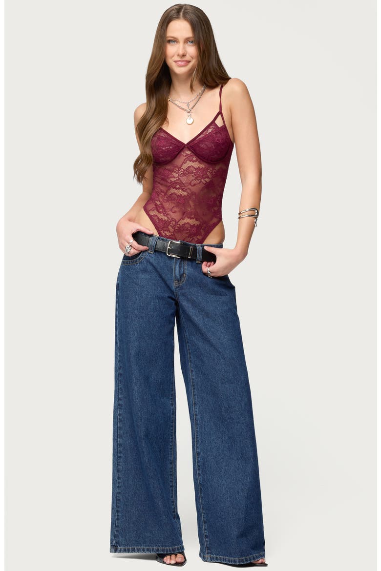 Cutout Lace Bodysuit (Women) | Nordstrom
