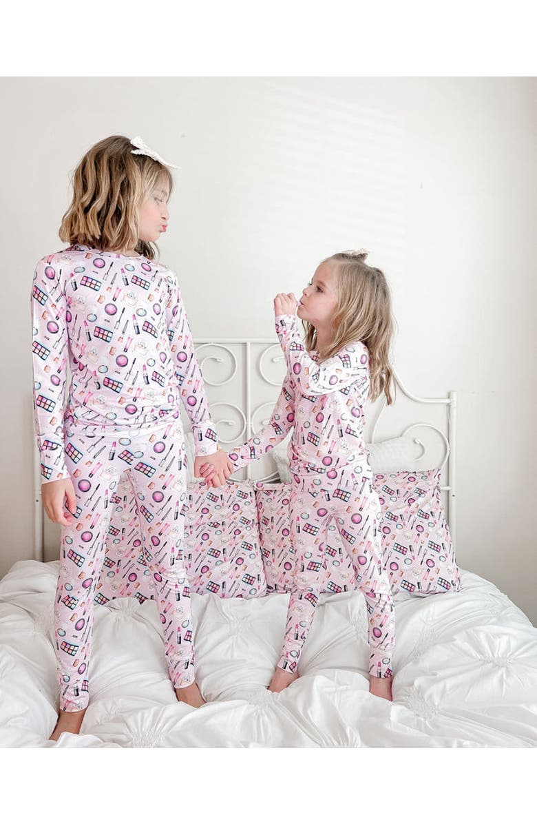 Lev Baby Makeup Print Pillowcase Set of 2, Alternate, color, Pink