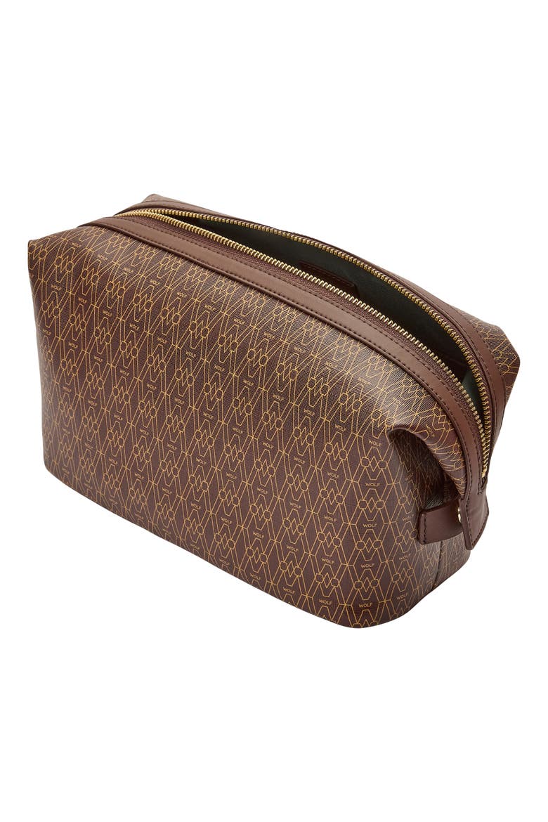 Signature Washbag, Alternate, color, Brown