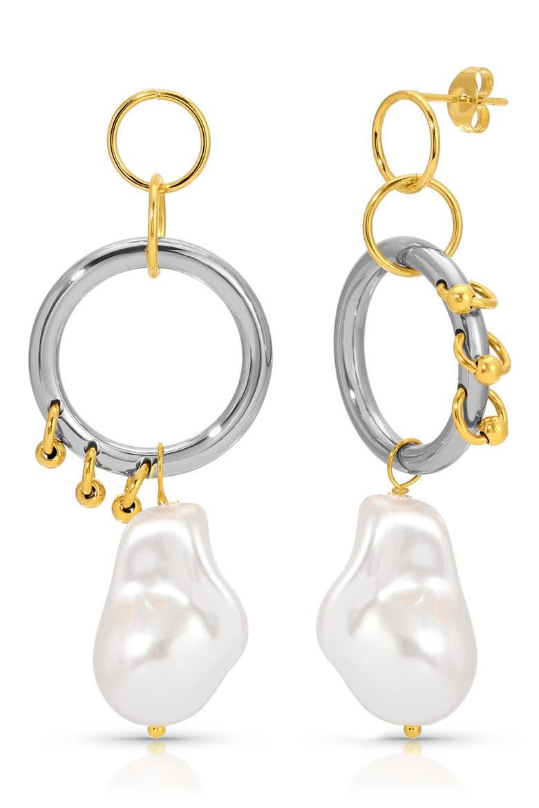 Sykies Drop Earrings, Main, color, GOLD