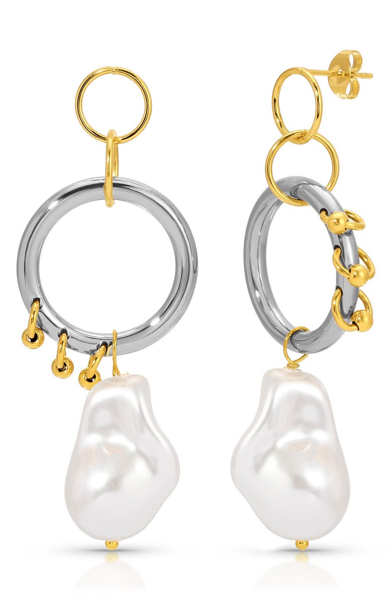 KOZAKH Sykies Drop Earrings, Main, color, Gold