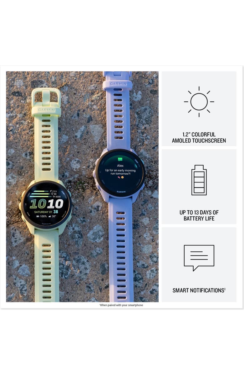 Garmin Forerunner 70 43mm Smartwatch, Alternate, color,