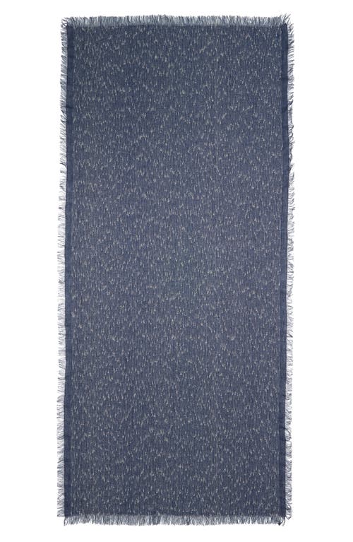 Totême Toteme Bouclé Fringe Scarf In Azure/white