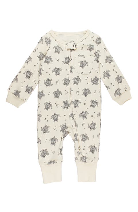 Cotton Footless Two-Way Zip Romper