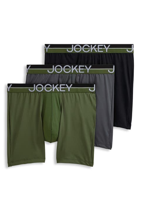 Men's Infinite Cool Microfiber Stretch 6" Boxer Brief - 3 Pack