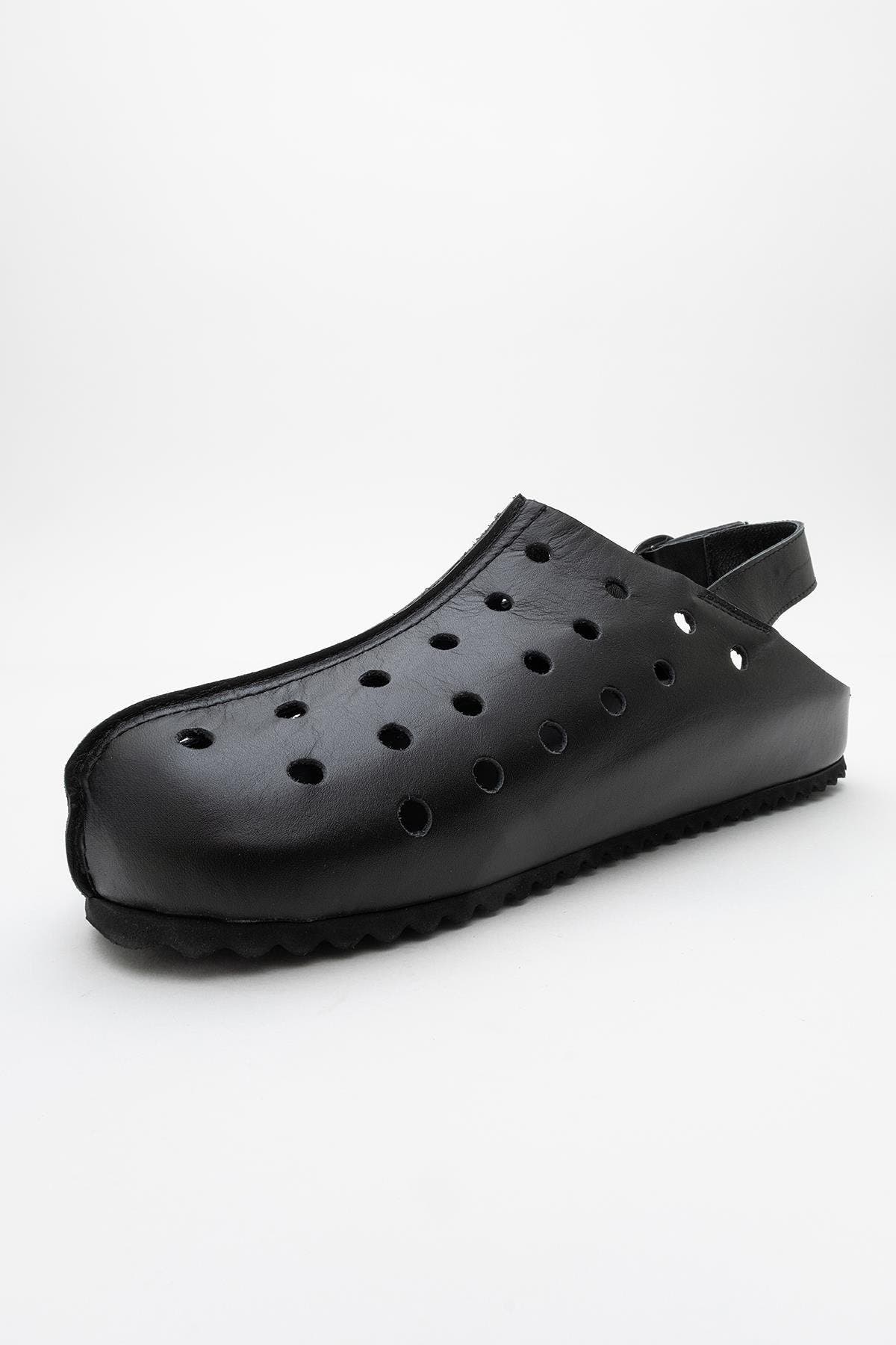 Forever & Always Shoes Justa Leather Clogs, Alternate, color, Black Leather