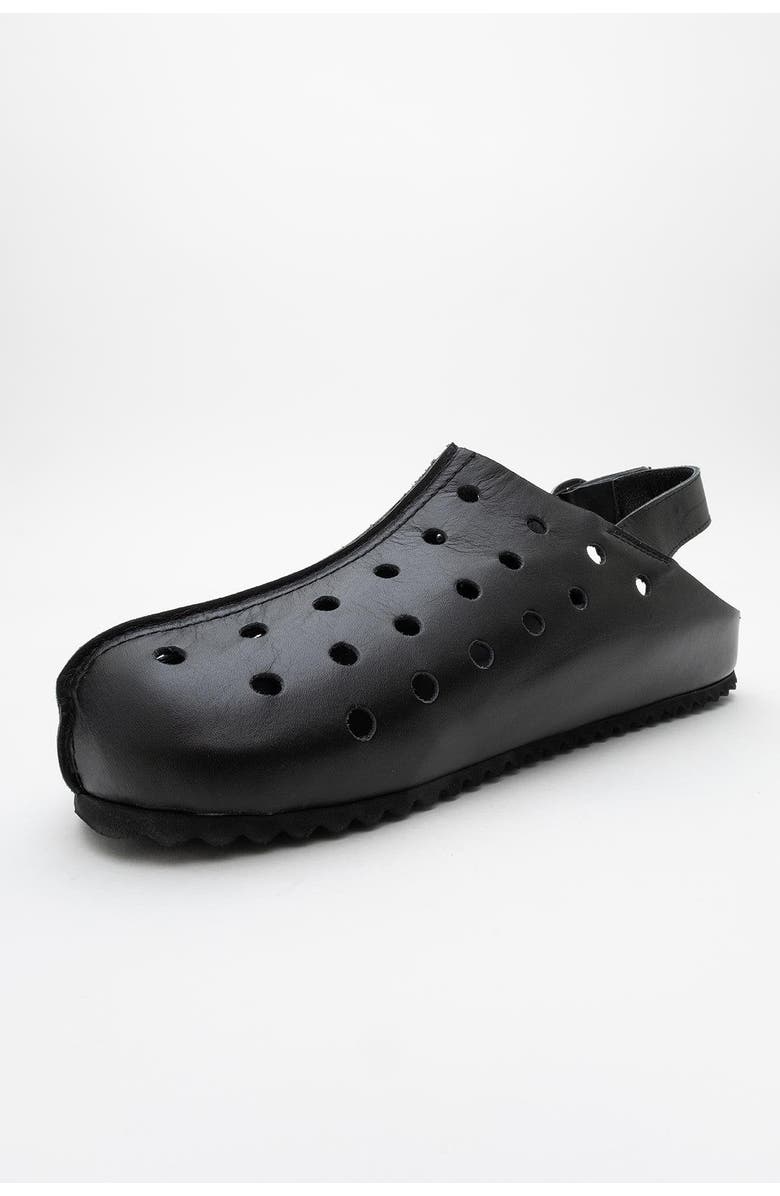 Forever & Always Shoes Justa Leather Clogs, Alternate, color, Black Leather