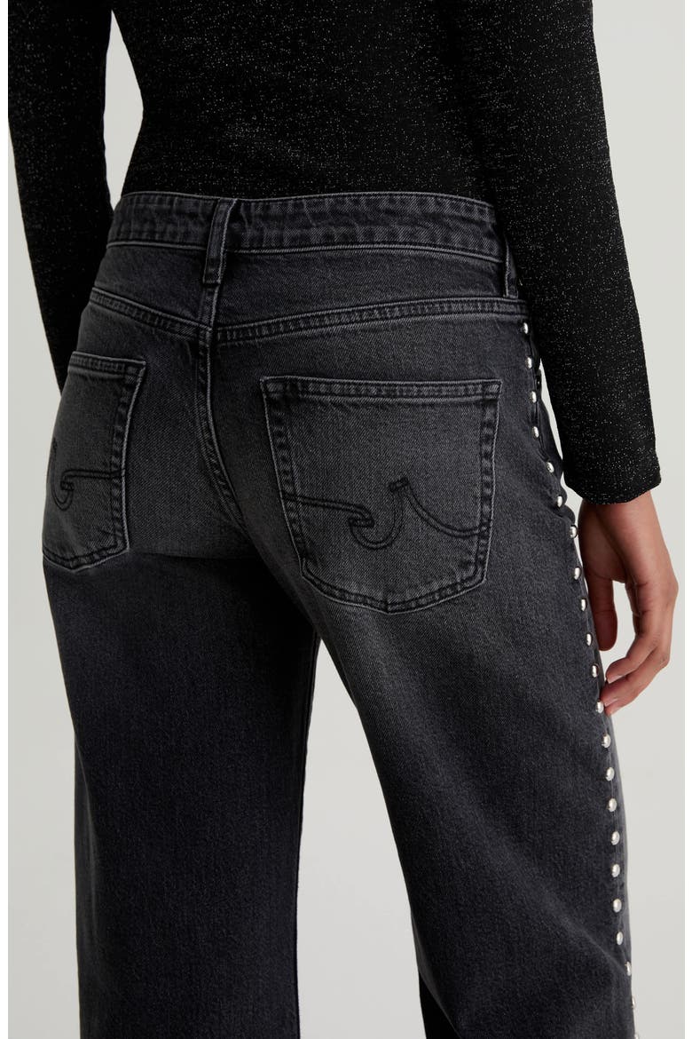 Adria Stud Wide Leg Jeans, Alternate, color, IMMENSITY