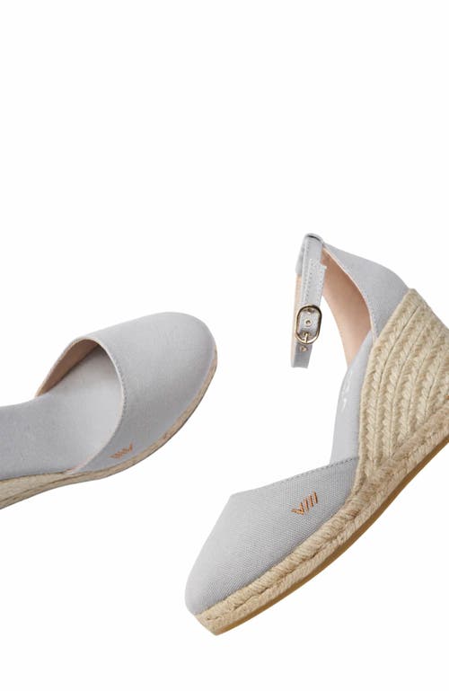 Viscata Estartit Canvas Espadrille Wedges In Gray