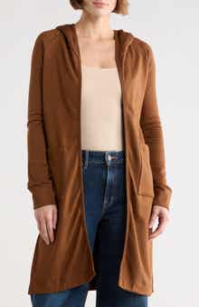 GO COUTURE Hooded Sweater Cardigan