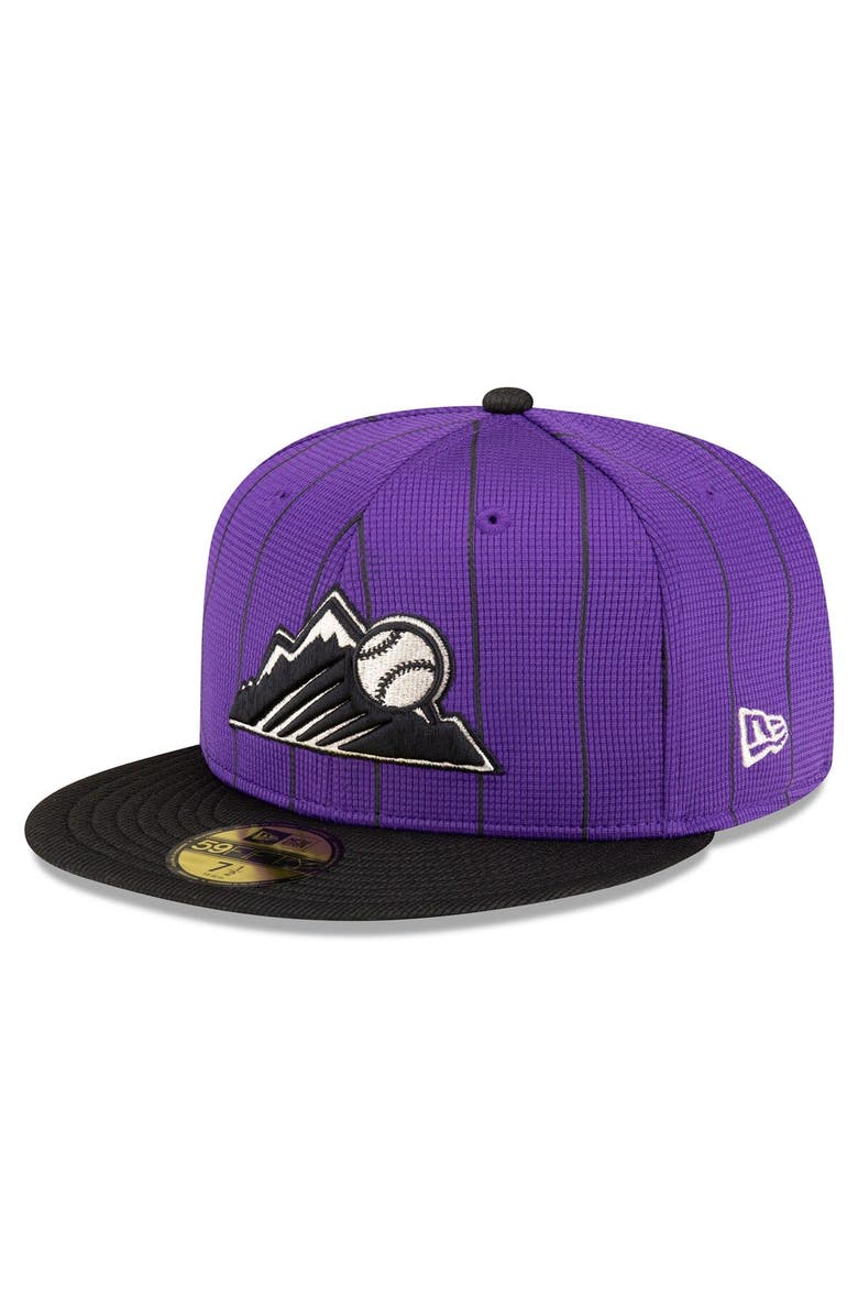 New Era Men's New Era Purple Colorado Rockies 2025 Batting Practice 59FIFTY Fitted Hat, Alternate, color, Purple