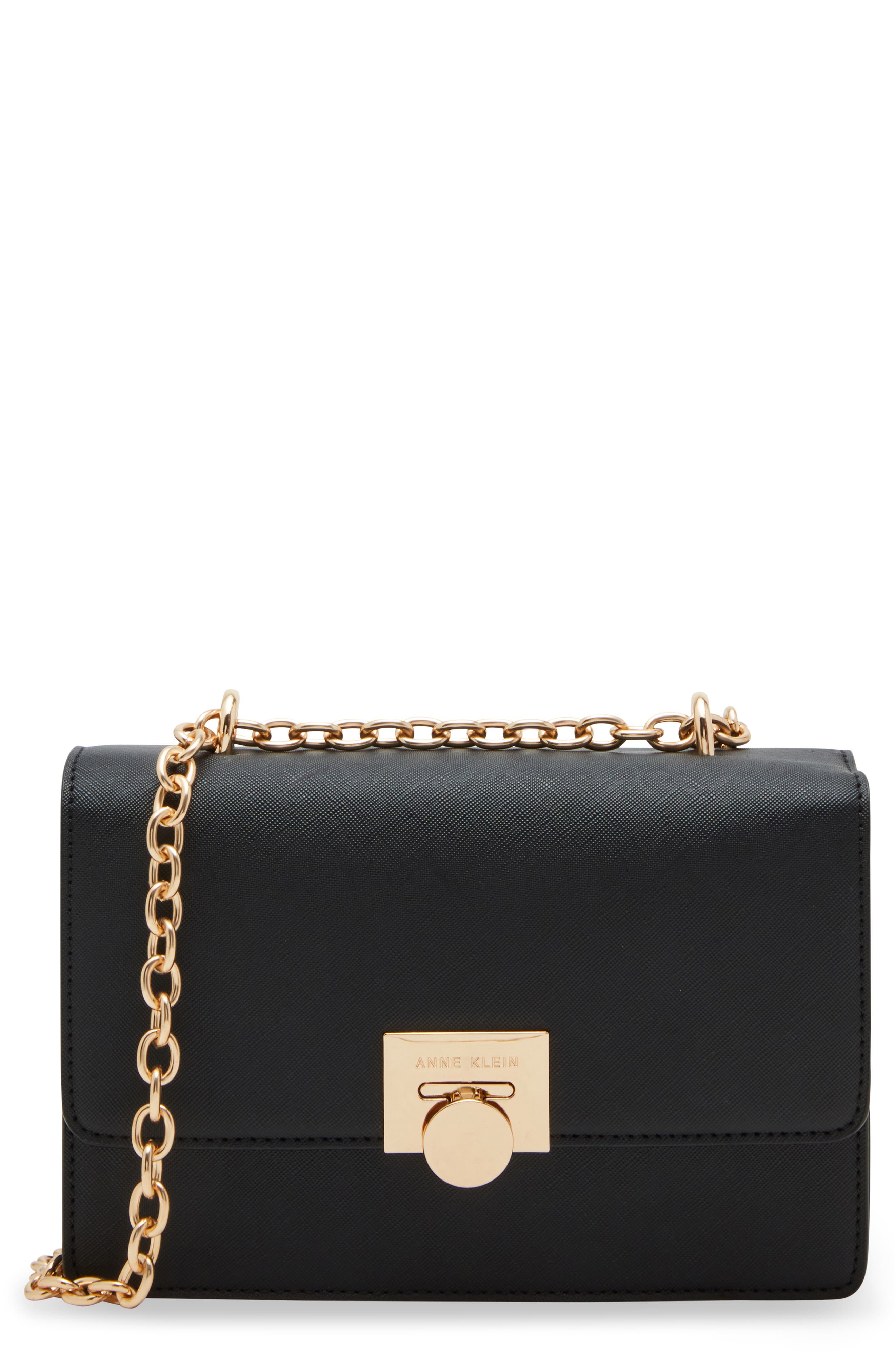 Anne Klein Chain Flap Convertible Shoulder Bag, Main, color, 