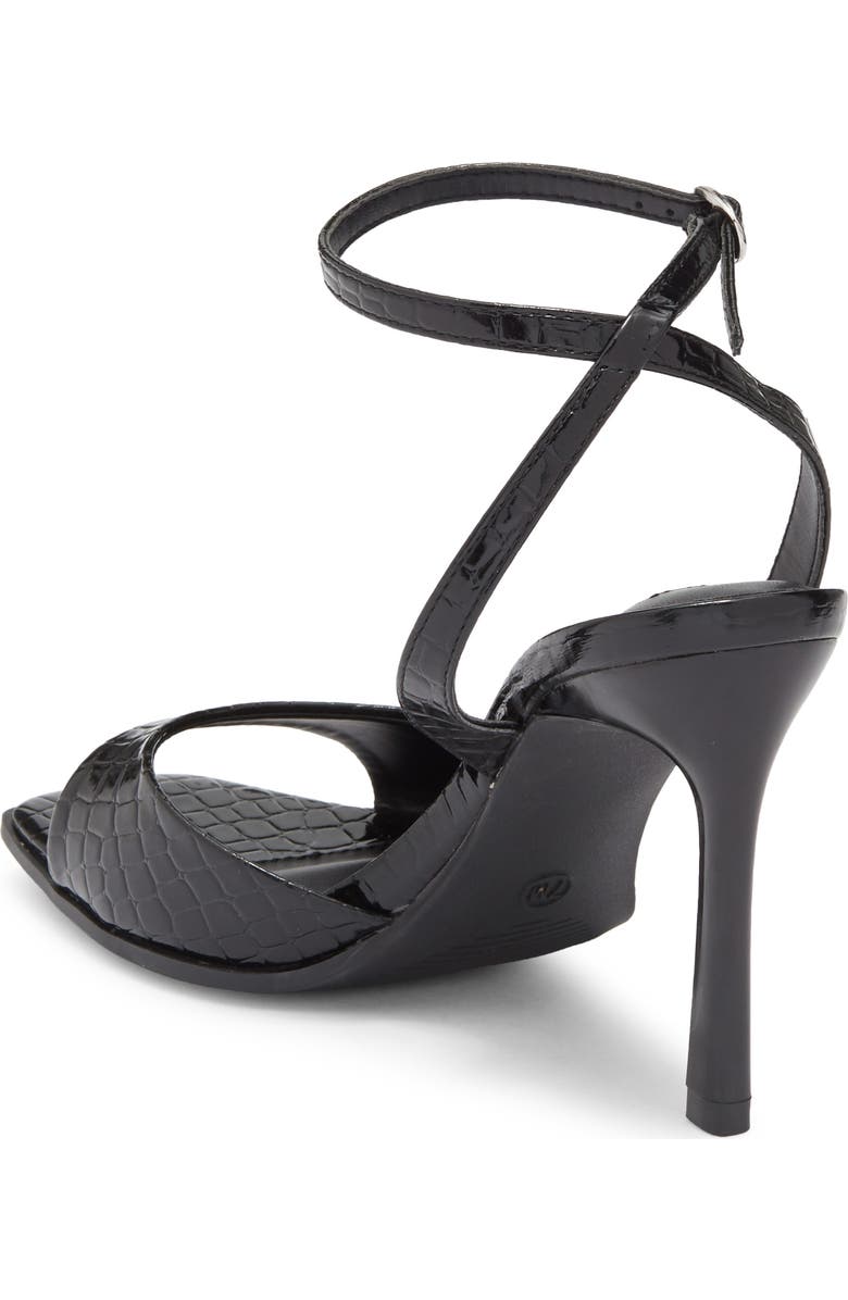 Steve Madden Presten Ankle Strap Sandal, Alternate, color, Black Lizard