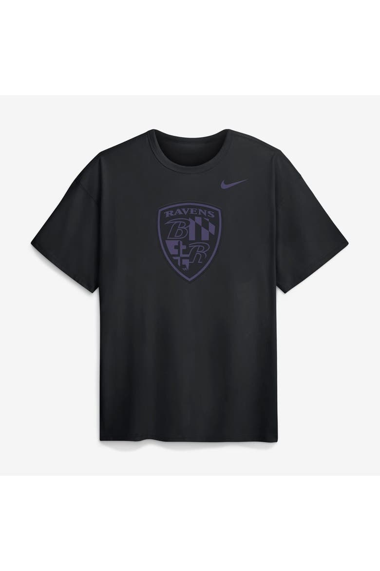 Men's Nike  Black Baltimore Ravens Backfield Disruptor Max 90 T-Shirt, Alternate, color, Black