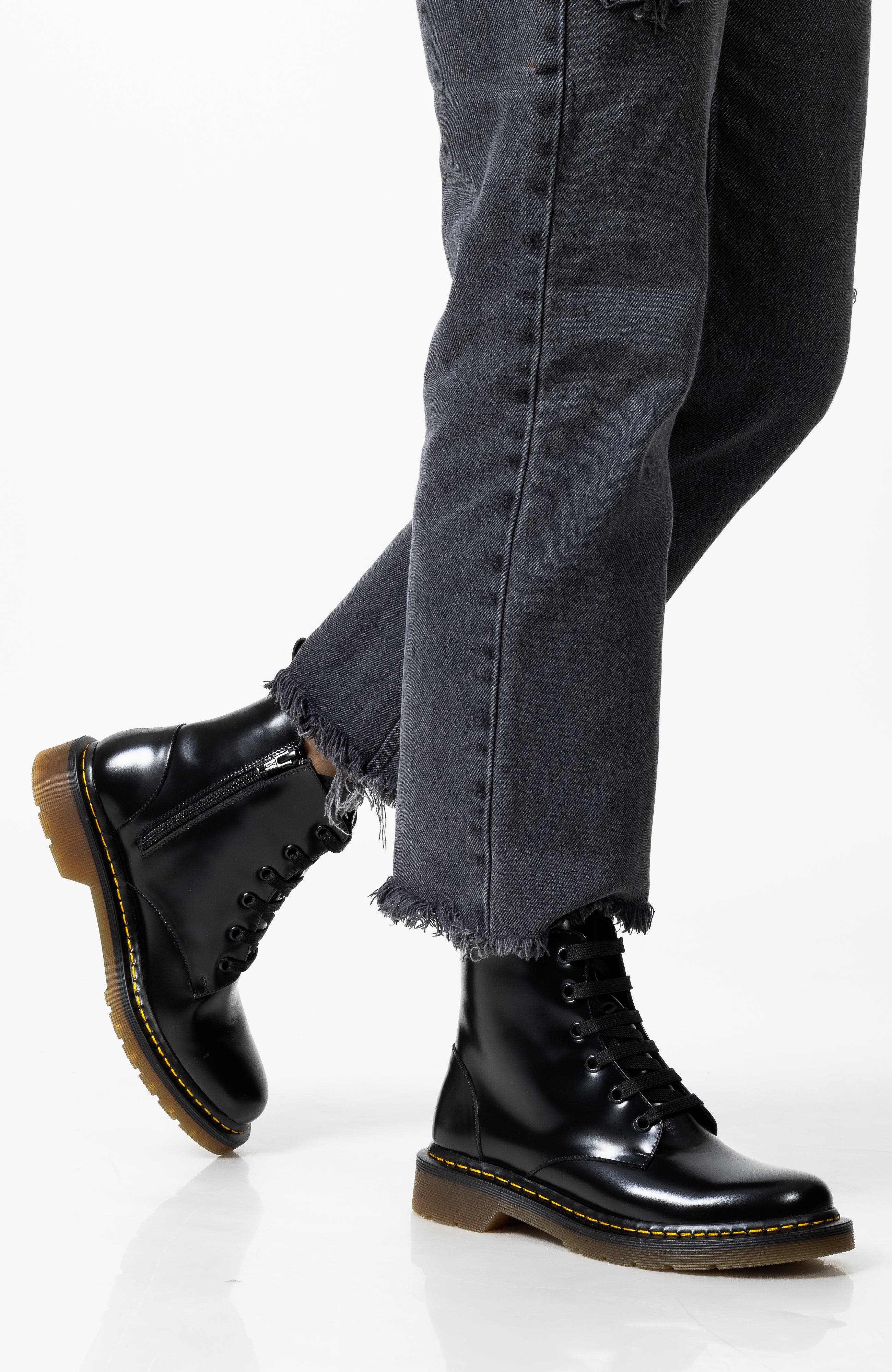 Manela Marti Lace Up Bootie, Alternate, color, Black