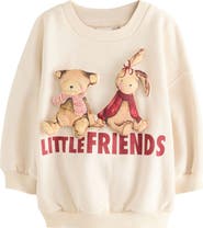 NEXT Kids' Little Friends Cotton Graphic Sweatshirt