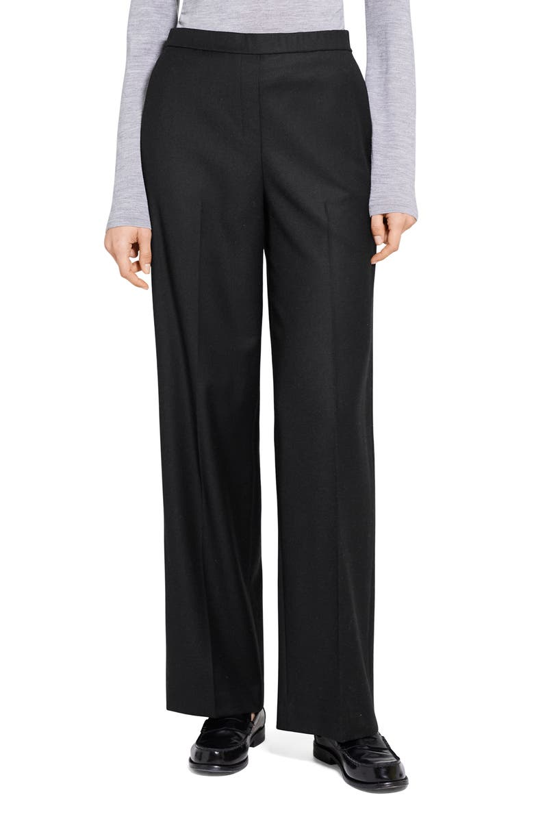 Theory Straight Leg Wool Pants, Main, color,