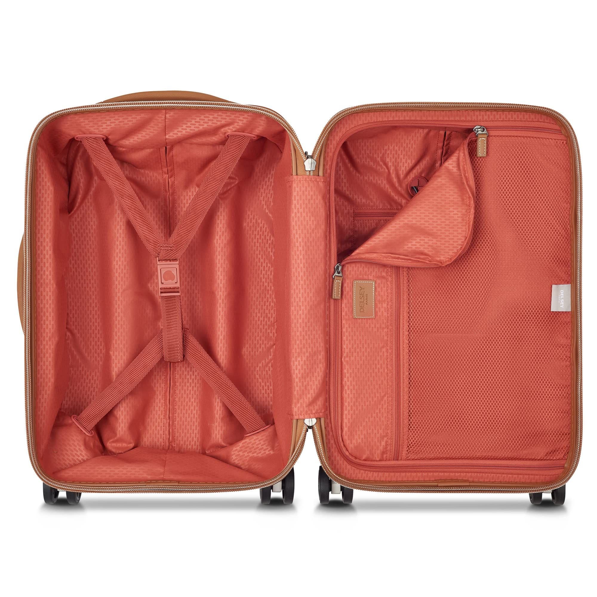 Delsey Paris Chatelet Air 2.0  2-Piece Luggage Set Carry-On & Backpack, Alternate, color, Chocolate Brown