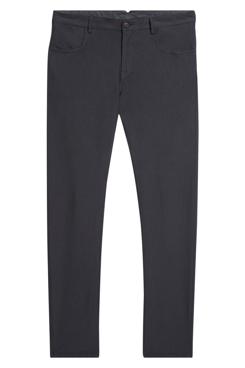 Stretch Cotton Blend Pants, Alternate, color, 22NN BLACK