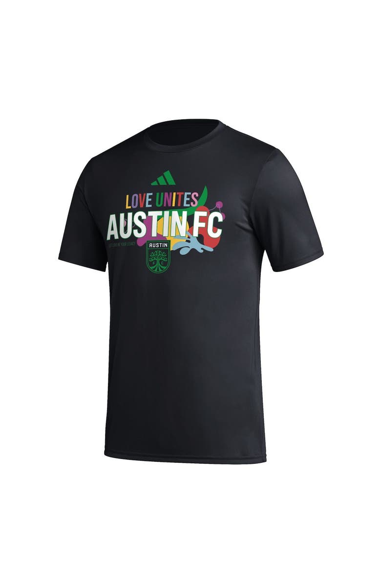 adidas Men's adidas Black Austin FC Love Unites T-Shirt, Alternate, color, 