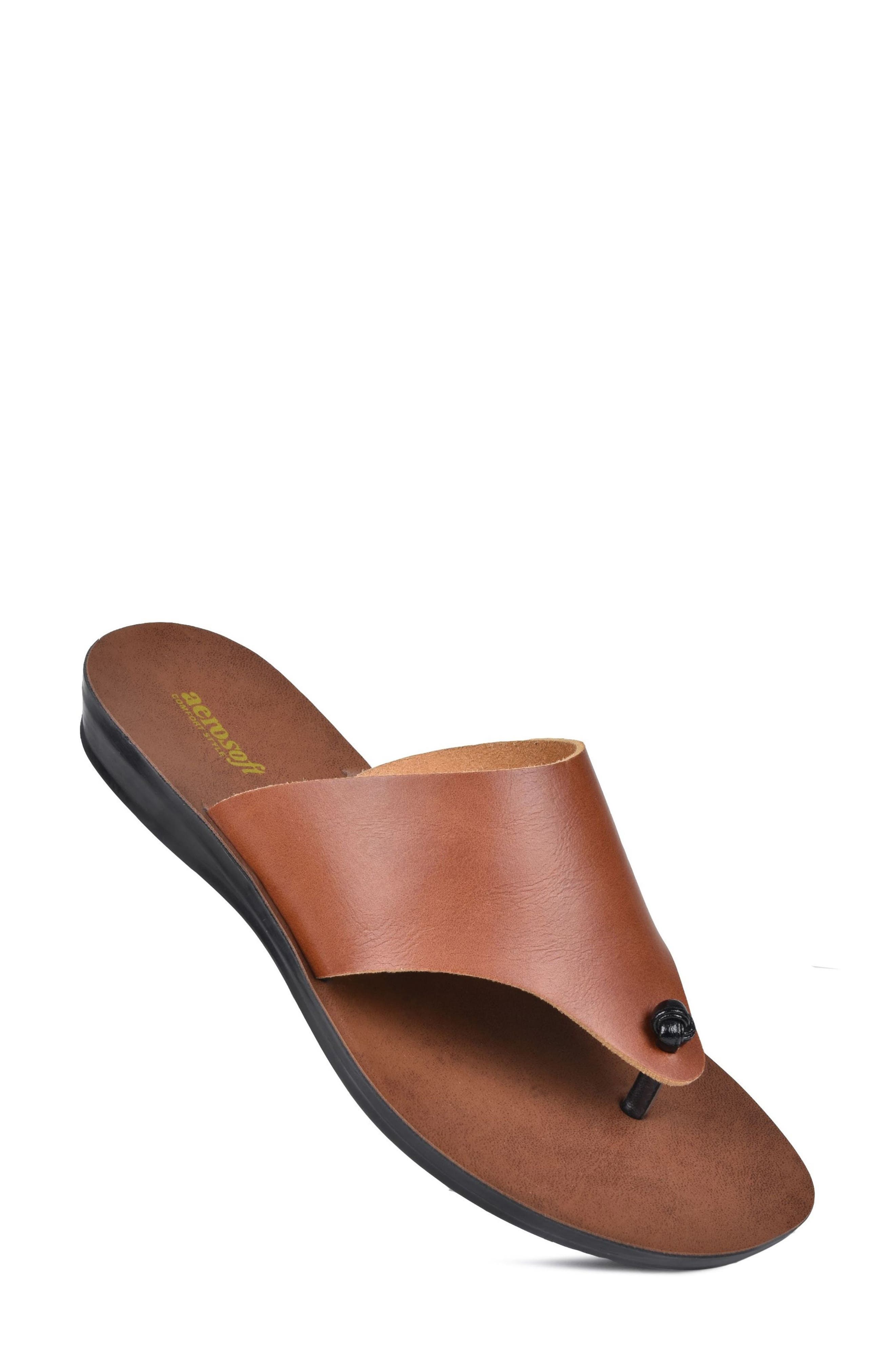 Vintage Arch Thong Sandal, Alternate, color, SOFT BROWN