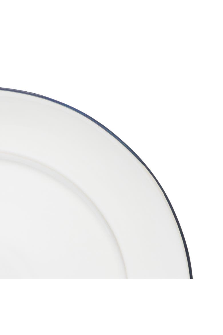 Beja 12-pc place setting w/ cereal bowl, Alternate, color, White & blue
