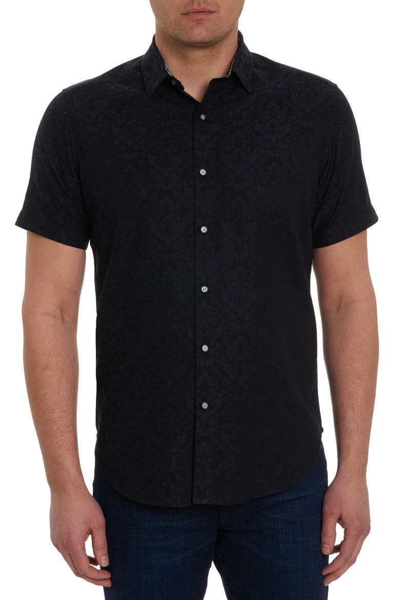 Bayview Woven Shirt, Main, color, BLACK