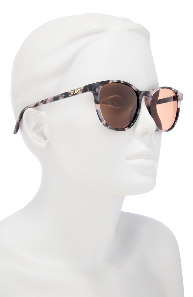 QUAY 51mm Blueprint Round Sunglasses, Alternate, color,