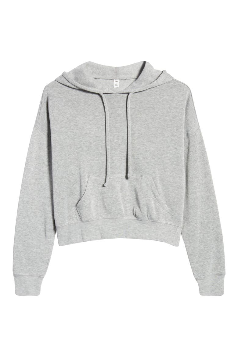 Drawstring Hoodie, Alternate, color, GREY LIGHT HEATHER