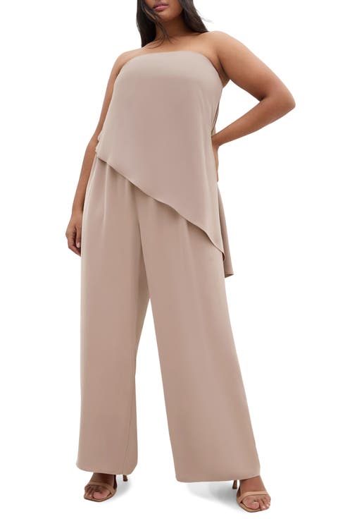 Skylar Strapless Jumpsuit (Plus)