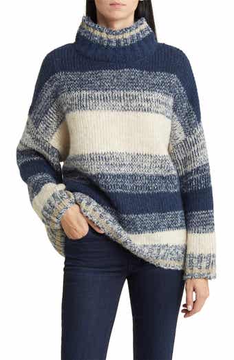 Wit & Wisdom Ombré Stripe Turtleneck Sweater