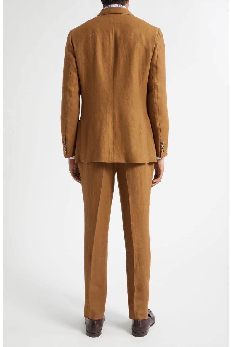 Unito Linen Twill Suit, Alternate, color, MEDIUM BROWN