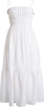 Elan Smocked Cover-Up Midi Dress