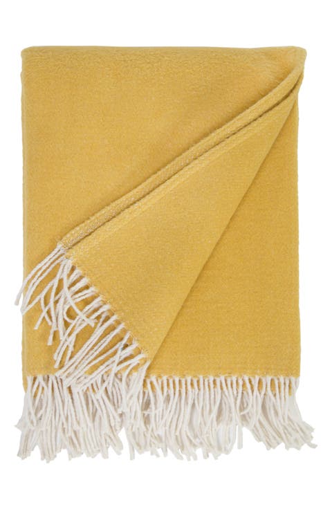 Billie Fringe Cotton Throw Blanket