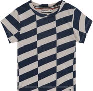 BABYFACE Asymmetrical Print Short Sleeve T-Shirt