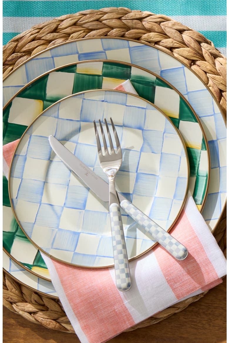 Sterling Check Bistro 5-Piece Place Setting, Alternate, color, STERLING