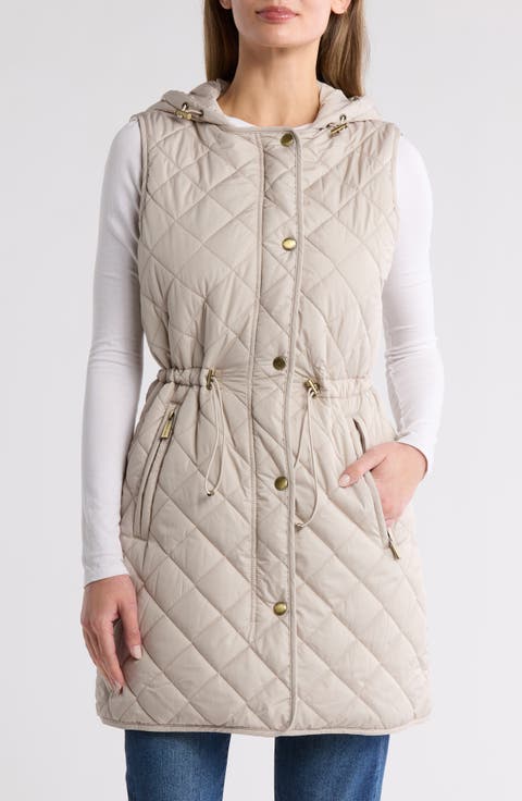 Diamond Quilt Anorak Vest