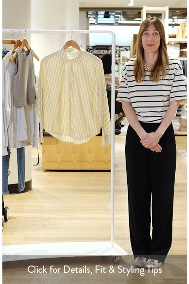 Stripe Button-Up Top video